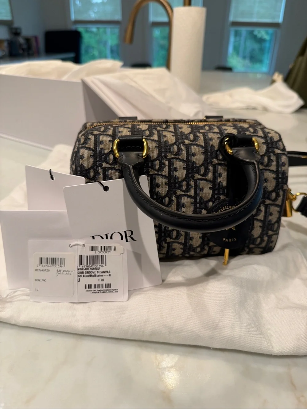 Dior Navy Groove 20 Classic Monogram Canvas - No Longer Available!